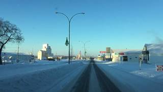 Kamsack Saskatchewan 40 December morning 2017 [upl. by Assiroc]