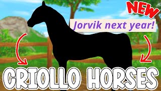 NEW CRIOLLO HORSE SPOILERS IN STAR STABLE [upl. by Eelytsirk]