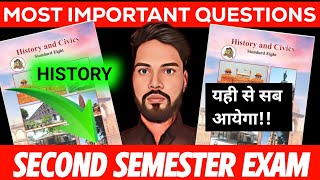 Class 8 History important question second semester exam 2024  sd tech  history important questions [upl. by Lusar]