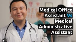 Medical Office Administration MOA vs Medical Assistant MA [upl. by Ymmor255]