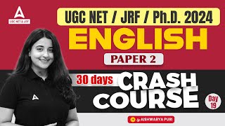 UGC NET English Literature Crash Course 19  English Literature by Aishwarya Puri [upl. by Ynneg]