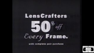 Lenscrafters Frames Sale Commercial  1995 [upl. by Cheatham319]