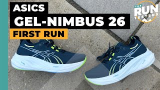 ASICS Gel Nimbus 26 Review  The Plush Daily Trainer [upl. by Ahseenyt]