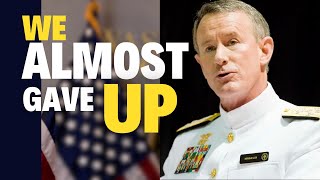 ADMIRAL WILLIAM MCRAVEN TALKS ABOUT THE POWER OF HOPE navyseal motivation [upl. by Cadell]