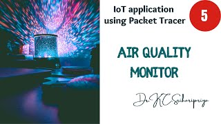 Air quality check  Environment monitoring system using Packet Tracer  IoT Application [upl. by Ahsiemat99]