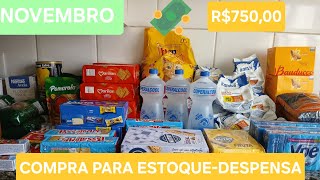 🚨COMPRA PARA ESTOQUEDESPENSA ÚLTIMA DE NOVEMBRO [upl. by Tim566]