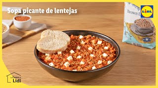 Sopa picante de lentejas 🥣🌶️  Recetas de sopas y cremas  Lidl España [upl. by Nivlam]