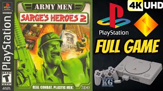 Army Men Sarges Heroes 2  PS1  4K60ᶠᵖˢ UHD🔴  Longplay Gameplay Walkthrough Full Movie Game [upl. by Peterec]