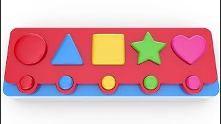 Learn Shapes with Toy Balls and Shapes Machine  Shapes Collection for Children [upl. by Iretak]