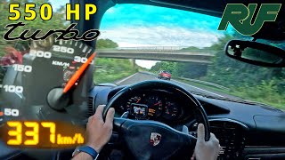 PORSCHE 996 Turbo RUF 550 will NOT STOP ACCELERATING on the AUTOBAHN [upl. by Ellerred]