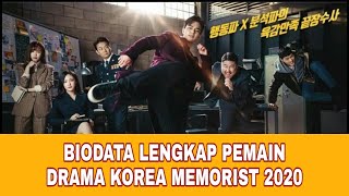 Biodata lengkap pemain drama korea memorist 2020 [upl. by Libb]