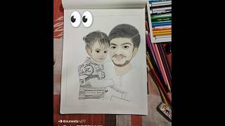 🤩Sketch of my brother nd chunu😘 shortsviral brother youtubeshortsodisha [upl. by Levitt]