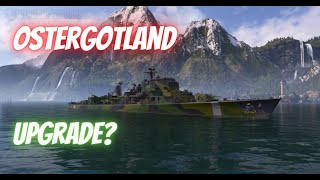 Wows Blitz Ostergotland  chosing engagement areas in World of Warships Blitz [upl. by Matronna383]