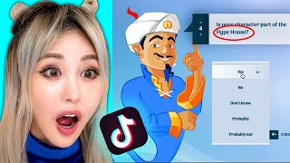 Challenging Akinator The AI Robot TikTok Edition [upl. by Ameekahs]