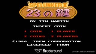 Spelunker 2  23 no Kagi 1986 Irem Mame Retro Arcade Games [upl. by Anait]