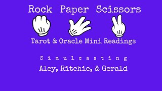 Simulcasting Rock Paper Scissors Mini Readings with Aley Ritchie amp Gerald [upl. by Saideman]