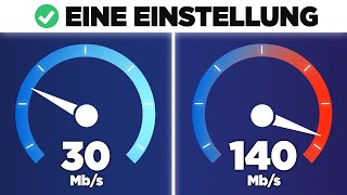 Internet mit EINEM Klick 5X SCHNELLER machen [upl. by Nodnar]