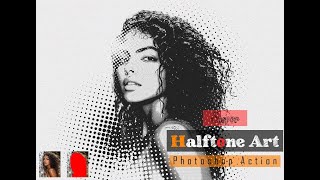 Super Halftone Art Photoshop Action [upl. by Rede]