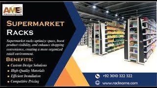 Super Store Racks  AME Racks in Gujranwala  Gondola Wall Oil amp Sugar Cosmetic amp Crockery Racks [upl. by Haff950]