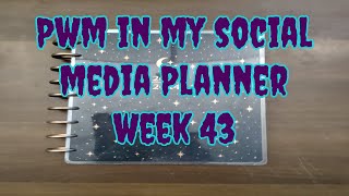 PWM in my Social Media Planner Week 43 [upl. by Alliuqa771]