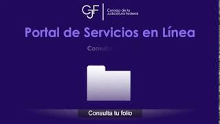 ¿Cómo consultar tu folio de los Servicios en Línea del Poder Judicial de la Federación [upl. by Llennahs]