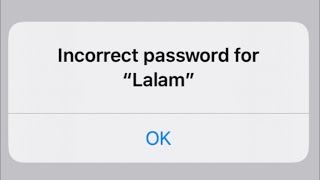 How To Fix Incorrect Wifi Password On iPhone  Wifi Incorrect Password Fix On iPhone iPad amp iPod [upl. by Nalda675]