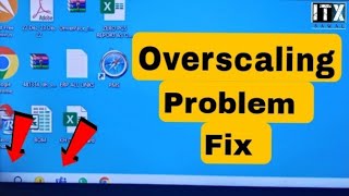 How to Fix PC Overscaling when using TV as Moniter via HDMI  itx sawal [upl. by Eelah]