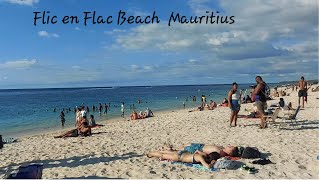 Flic En Flac beach ⛱️ Mauritius Mauritius vlog [upl. by Katine]