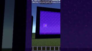 testing the size of nether potel which can workminecraftgaming short video [upl. by Karil]