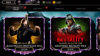 MK Mobile  MK11 Nightwolf Brutality Pack Opening  Stryder Force [upl. by Leelahk888]