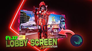 Flip Lobby Screen Animation Tutorial  Flip Screen in Alight Motion  Mr TOM Playz [upl. by Atolrac]