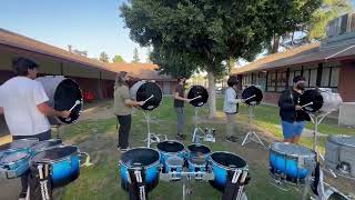 Arroyo High School Drumline Bass split 2022 [upl. by Reyna]