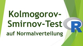 KolmogorovSmirnovTest in R  Vorgehen Interpretation Limitationen [upl. by Dahl998]