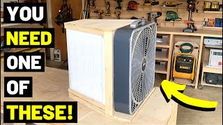 BOX FAN AIR FILTER For About 40 How To Build a DIY Box Fan Air Purifier With HVAC Filters [upl. by Eniamrehc]