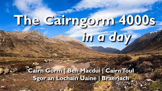 The Cairngorms 4000s round  37km 5 Munros amp 2413m of ascent in less than 12 hours [upl. by Sirenay]