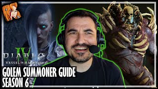 KRIPP’S GOLEM SUMMONER Season 6  Diablo 4  Vessel of Hatred [upl. by Kronfeld277]