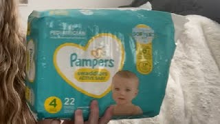 Pampers Swaddlers Diapers Ultra Soft Disposable Baby Diapers Review [upl. by Eener]