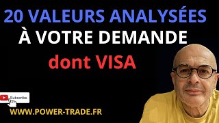 20 VALEURS ANALYSÉES DONT VISA INC [upl. by Neehahs]