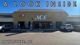 A LOOK INSIDE Ace Hardware former Chuck E Cheese Ahwatukee AZ  Total Retail and More [upl. by Olonam]