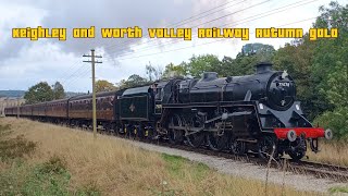 Keighley and worth valley Railway Autumn Steam up [upl. by Lleoj23]