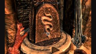 How to open Bleak falls Barrow first door Skyrim [upl. by Nor]