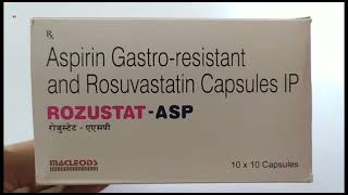 ROZUSTATASP Capsule  Aspirin Gastroresistant and Rosuvastatin Capsules IP  ROZUSTAT ASP Capsule [upl. by Hsuk]