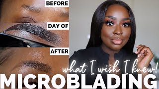 MY MICROBLADING EXPERIENCE AND WHAT I WISH I KNEW  OMBRE POWDER BROWS  Mena Adubea [upl. by Alyson]