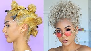 How to Tone Hair  Brassy to Ash Blonde Wella Toner [upl. by Jocelin]