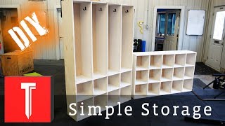 Simple DIY Storage  Easy Cubbies [upl. by Sibella]