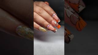 𝗧𝗿𝗲𝗻𝗱𝗶𝗻𝗴 𝗣𝘂𝗺𝗽𝗸𝗶𝗻 𝗻𝗮𝗶𝗹𝘀 gel design🎃 [upl. by Niamrej]