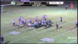 West Point 28 Tez Lane 10 yard TD [upl. by Eniamrahs]