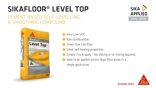 Sika Applied Series Sikafloor Level TOP [upl. by Anole]