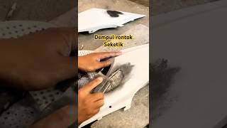 AMPLAS GUIDE COAT BUBUK automobile tutorial smartphone bayuairbrush dempulmobil amplas [upl. by Furnary572]