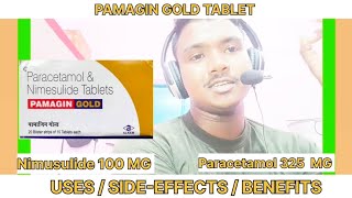 Paracetamol amp Nemesulide Tablet I Pamagin Gold tablet full details in hindi l How to uses pamagin [upl. by Lynett]